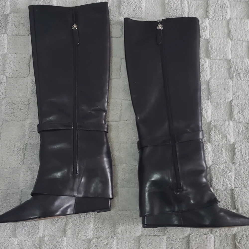 SCHUTZ Black Leather Boots - Picture 4 of 12